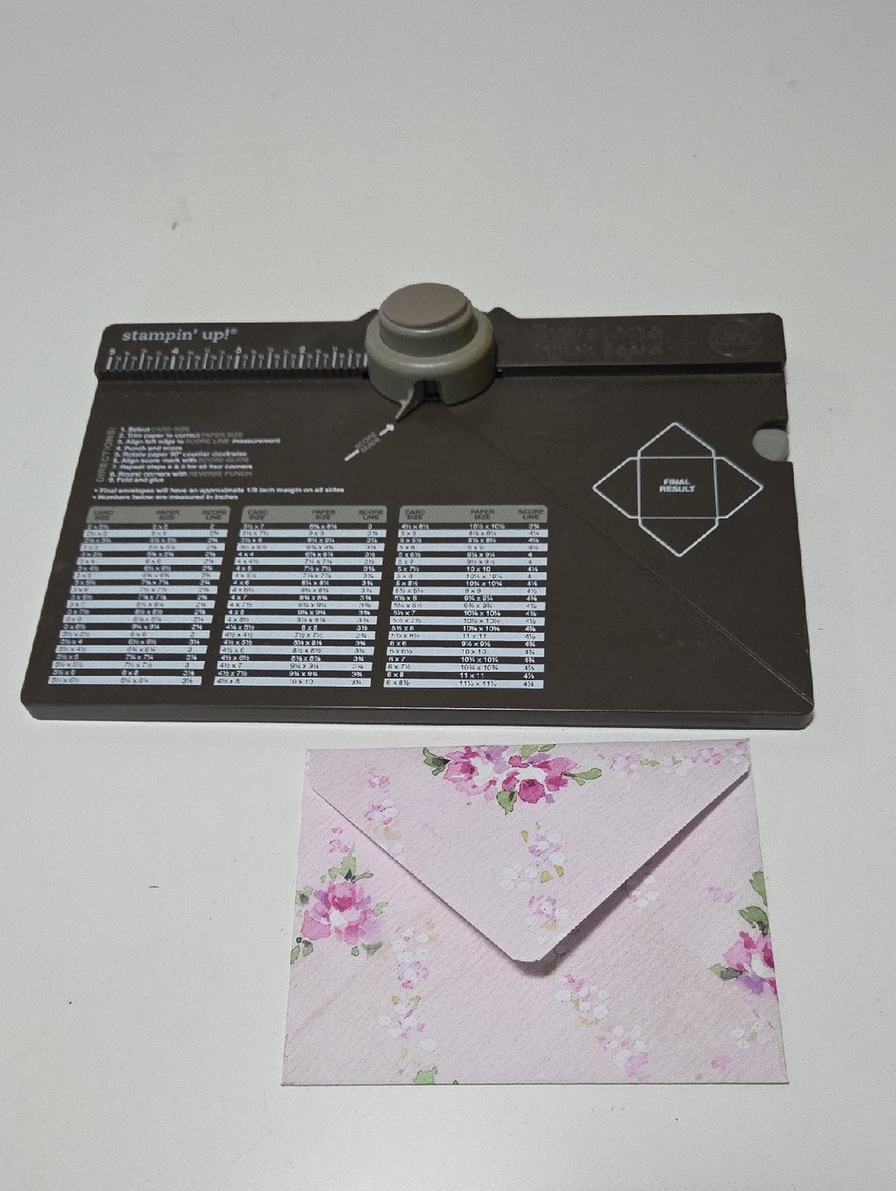 Envelope Punch Board